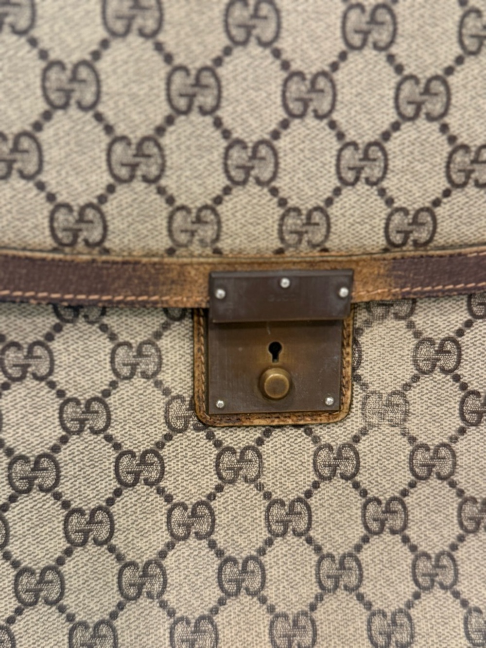 THIS ITEM HAS HAS BEEN SOLD! PROJECT ITEM: Gucci Vintage Document Case 1970s: - Picture 4 of 13